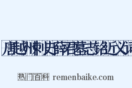 唐越州刺史薛君墓志铭近义词是什么意思的图片